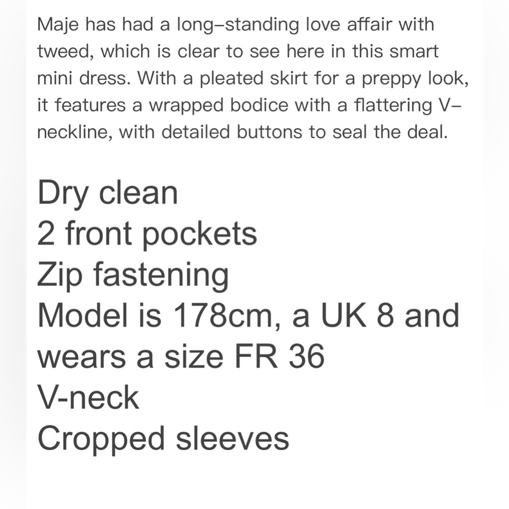 Maje Tweed Dress - Picture 7 of 7